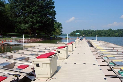Power accessible by utility channel and Dock Boxes