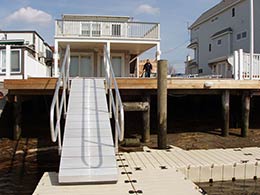 Picture of a custom aluminum gangway